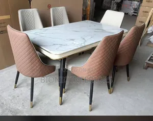 White Marble Dining Table Set