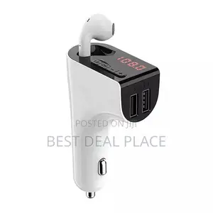 Wireless Car Mp3 Player Fm Transmitter Dual Usb Charger With Earphone