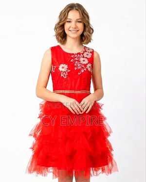 Red Tiered Dress