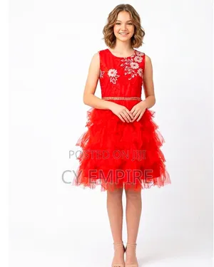 Red Tiered Dress