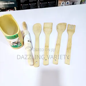 Wooden Spoon/Spatula Rolling Pin Set