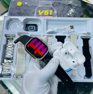 V51 Smart Package ** With (*7 Different Unique Strap*) and Earpod*