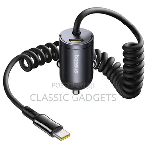 Baseus Tiny Star Mini 30w Car Charger With in Built Type-C Cable