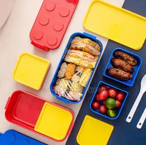 Multiple Compartment Bricks Lunchbox