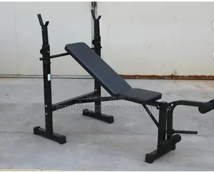Adjustable Weight Bench Press With Squat Rack Leg Developer.