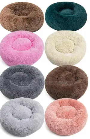 Cat and Dog Round Plush Bed (4 Sizes)