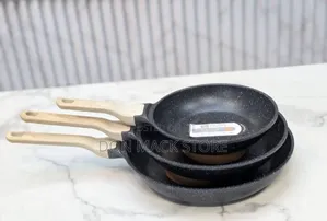 3pcs Set Aluminium Die Cast Quality Fry Pan