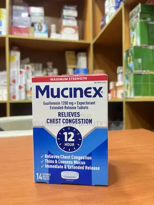 Mucinex 1200mg Guaifenesin 14 Extended Release Bi-Layer Tablet