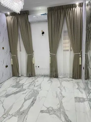 High Quality Turkey Curtains With Pleated Design Neatly Arranged