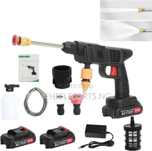 Cordless Rechargeable Car Washer Spray 2 Batteries 48v