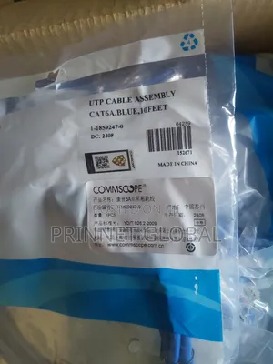 3 Meters Cat6a Commscope Patch Cord Blue Utp 10feet