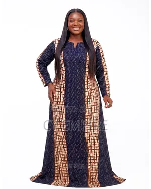 Tri-Panel a-Line Ankara Dress