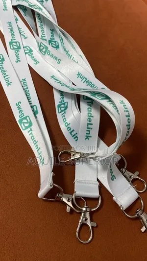 Branded I.D Lanyards For Company Staff Identification, Lagos, Moq 5pcs