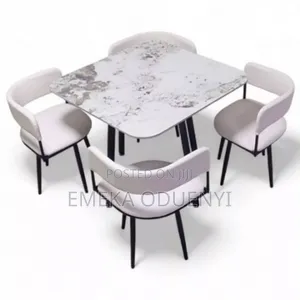 Square Dining Table With Four Chairs White