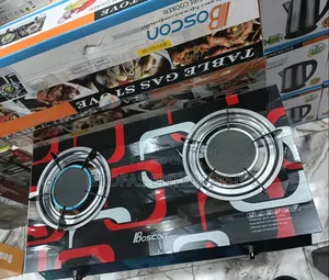 Boscon Automatic Infrared Table Tempered Galss Double Burner