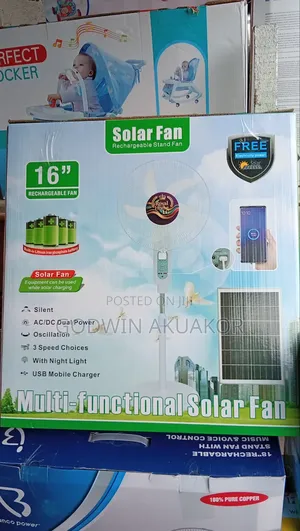 Royal Home Lg Rechargeable Solar Fan