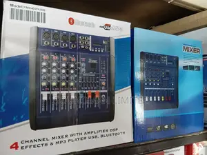 Yamaha 4 Channel Powered Mixer With Built-in Amp. Usb, DSP Pmx402d