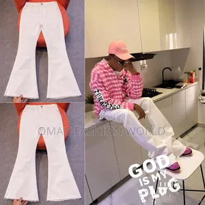 High-Quality White Baggy Jeans Available Now 
Clean Fit, Top-Notch