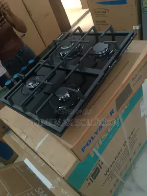 Polystar Pv-Gt60g4 4 Burner Built-in Gas Hob 8mm Glass