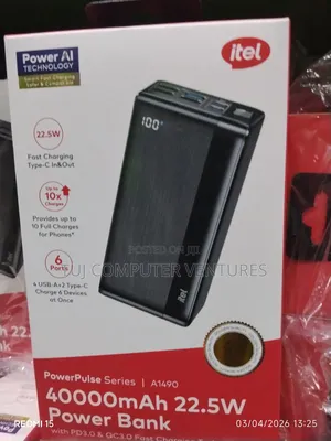 Itel 40000mah 22.5w Powerbank