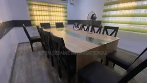 Conference Table With Glass in Middle