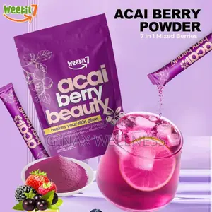 Weekit7 Acai Berry Beauty Powder for Skin Glow (5g×7 Sachets)