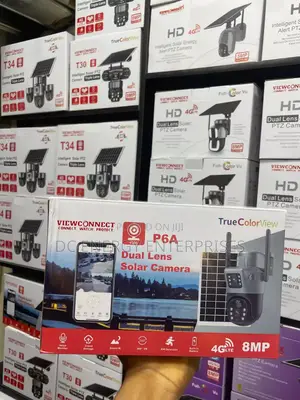 Dual Lens Solar CCTV Camera