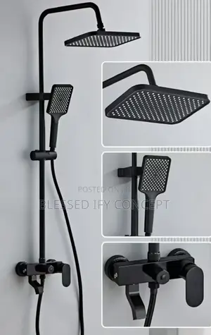 Standard Black Shower Mixer