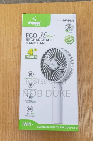 Iwin Energy Rechargeable Mini Handheld Fan Iwmah Usb-C