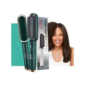2-in-1 Electric Straightening Brush and Comb