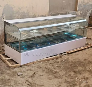 6 Plate Curved Glass Food Warmer
