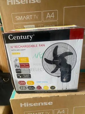 Century 16 Inches Rechargeable Wall Fan . Five Blades