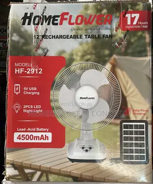 Home Flower Solar Table Fan