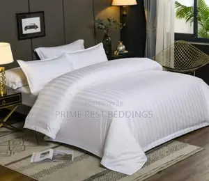Duvet Bedsheet Set – White 100% American Cotton Bedsheets (6by6)