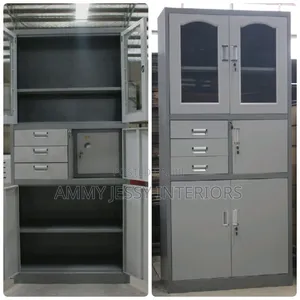 Standard Model Cabinet Half Glass Half Metal