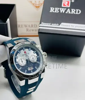*` Reward Rubber Chronograph Waterproof Wristwatch` *