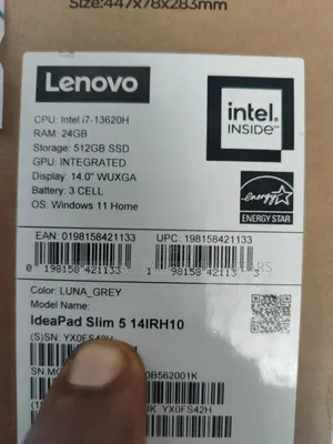 New Laptop Lenovo 24GB Intel Core i7 SSD 512GB