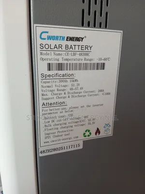 15kwh Cworth Energy Lithium Battery