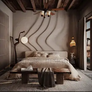 Rustic Hotel Interior Suite