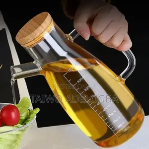 High Quality Oil Jug With Bamboo Lids