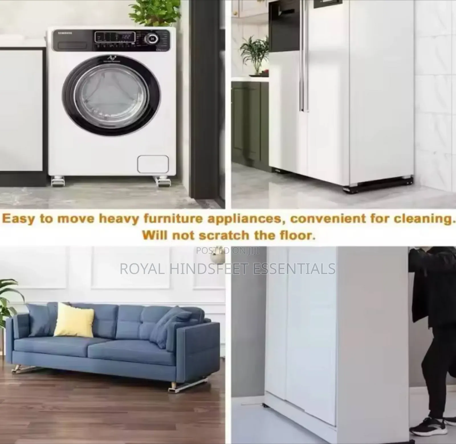 Adjustable Moveable Multi-Function Washing Machine / Refrigerator Base