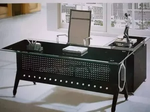 Quality Office Glass Table 1.6m