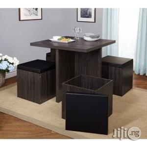 Simple Living 5-Piece Dining Set With Storage Ottomans