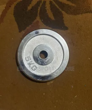5kg Olympic Weight Plate Pair (10kg Total)Chrome Plates for Home Gym