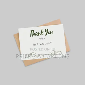 Custom Printed Thank You Card for Events