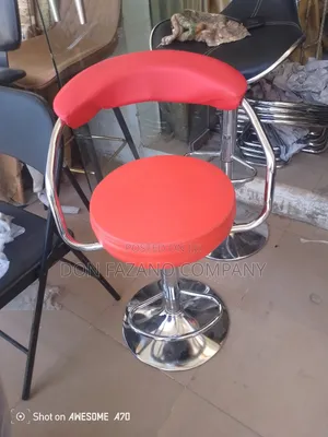 Bar Stool With Leather Seat