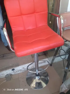 Bar Stool With Leather Seat