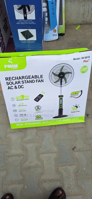 Authentic Iwin Rechargeable Solar Fan