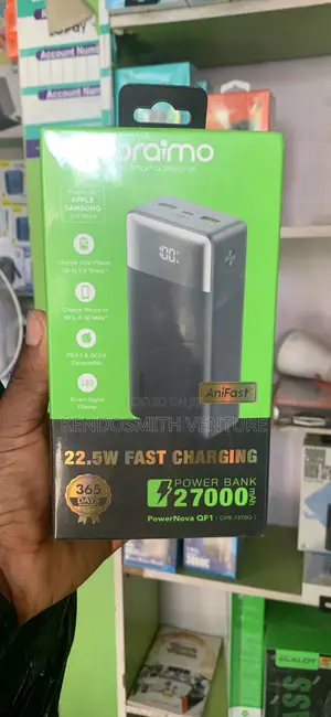 Original Oraimo Opb‐7270q 27000mah Power Bank – Fast Charging 22.5w