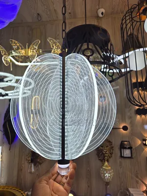 Long Single Drop Chandelier – 3 Color Transparent Luxury Design